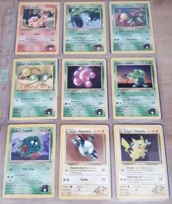Vintage Pokemon Cards Gym Heroes 99 Cards Good Condition No Duplicates Bundle - Image 5