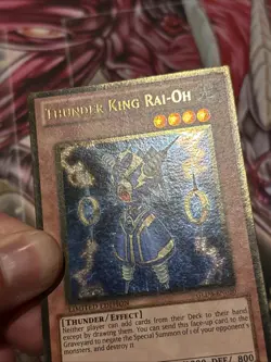 Thunder King Rai-Oh GLD3-EN020 Limited Edition Gold Rare - Image 4