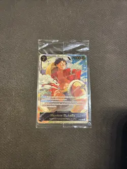 Monkey D. Luffy Japan Expo Promo p-075 Exclusive ONE PIECE TCG Gold Foil french - Image 3