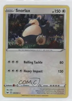 Snorlax (Blister Cosmos Holo) Holo Pokemon Sword & Shield #140 - Image 1