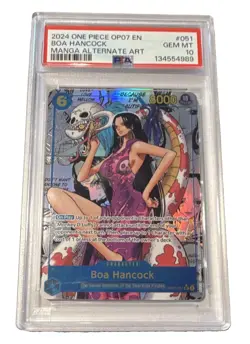 One Piece CCG Boa Hancock OP07-051 500 Years Future Manga Parallel Foil SR EN - Image 1