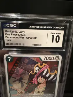 Monkey.D.Luffy (041) OP02-041 Rare Paramount War One Piece Near Mint - Image 3