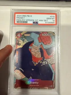 One Piece Graded: Franky ST01-010 1st Anniversary Set PSA 10 - Image 1