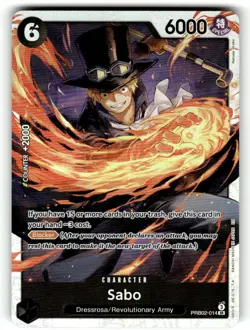 Sabo PRB02-014 Super Rare Premium Booster -The Best- Vol. 2 One Piece Foil NM - Image 1