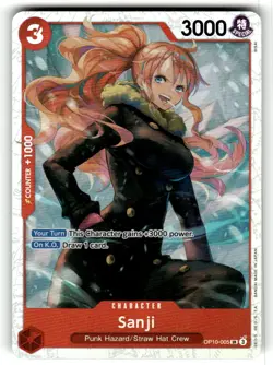 Sanji OP10-005 Super Rare Royal Blood One Piece Foil Near Mint - Image 1
