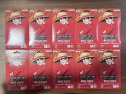 One Piece TCG OP-13 Carrying On His Will Sleeved Booster Pack Lot of 10 English - Image 1
