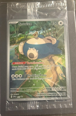 Snorlax SVP EN 051 Black Star Promo Scarlet & Violet Pokemon 151 Card - SEALED 2 - Image 1