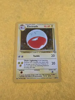 Pokemon TCG Electrode Jungle 2/64 Holo Unlimited Holo Rare Vintage Pokemon Card - Image 3