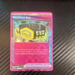 Maximum Belt 117/131 Prismatic Evolutions Holo Ace SPEC Rare EN - Image 1