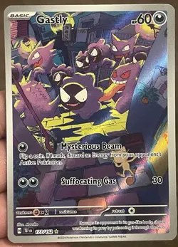 Gastly Illustration Rare Temporal Forces 177/162 Pokemon TCG Holo Card - Image 1