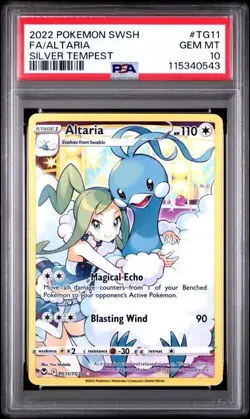 2022 FA/ALTARIA TG11 POKEMON SILVER TEMPEST PSA 10 GEM MINT - Image 1