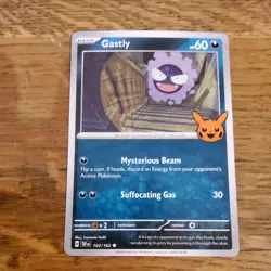 POKEMON TCG GASTLY 2024 TRICK OR TRADE 102/162 & HAUNTER 103/162 PUMPKIN STAMP - Image 3