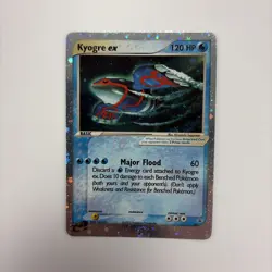 Pokemon TCG Kyogre Ex Promo Holo 001 Nintendo 2003 Black Star - Image 1