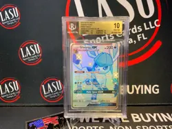 2019 Pokemon Hidden Fates Glaceon GX SV55/SV94 Shiny Vault Full Art UR BGS 10 - Image 1