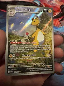 Pokemon Ampharos 090/086 Illustration Rare Holo Card Chaos Rising Mint - Image 1