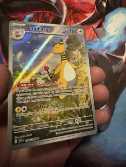 Pokemon Ampharos 090/086 Illustration Rare Holo Card Chaos Rising Mint - Image 2