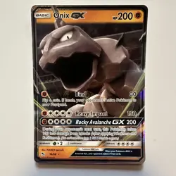 Onix GX - 36/68 - Pokemon Hidden Fates Sun & Moon Ultra Rare Card NM - Image 1