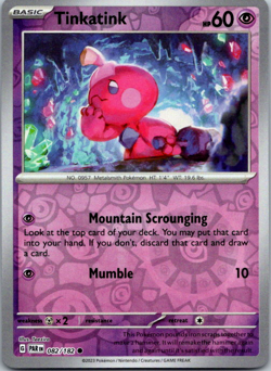 Tinkatink Reverse Holo Common SV04: Paradox Rift 082/182 NM - Image 1