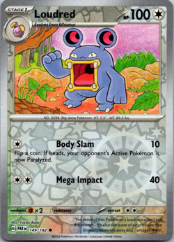 Loudred Reverse Holo Common SV04: Paradox Rift 149/182 NM - Image 1