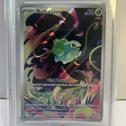 2025 POKEMON MEG EN-MEGA EVOLUTION ILLUSTRATION RARE #133 BULBASAUR PSA 10 - Image 2