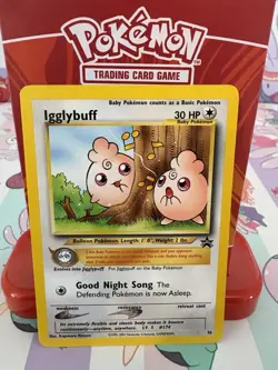 Pokemon Igglybuff 36 Wizards of the Coast Promo Cards Regular Non-holo LP - Image 1