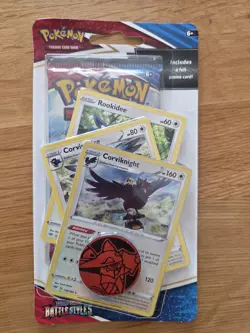 Pokemon TCG Battle Styles Corviknight Checklane Blister Booster Pack Sealed - Image 1