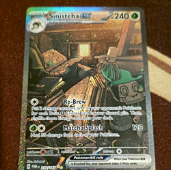 Pokemon Sinistcha ex Twilight Masquerade SIR Full Art 210/167 English NM Holo - Image 1