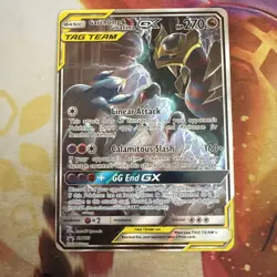 Pokemon Garchomp & Giratina GX SM193 Black Star Promo Full Art NM - Image 1