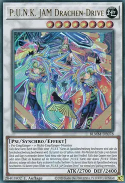 yugioh 1x P.U.N.K. JAM Drachen-Drive BLMM-DE078 ULTRA 1AUFLAGE DEUTSCH - Image 1