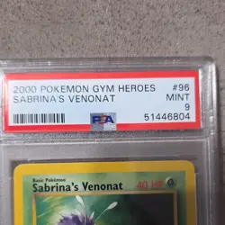 Pokemon TCG Venonat 096/132 Gym Heroes Sabrina's Venonat PSA 9 - Image 3