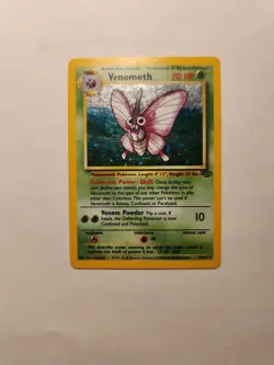 Pokemon TCG Venomoth Jungle Card 29/64 Jungle Vintage Holo Rare MP - Image 1