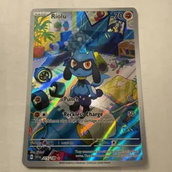 Pokemon TCG Riolu 215/198 SV01: Scarlet & Violet Base Set Holo - Image 1