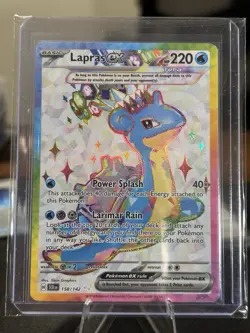 Lapras ex 158/142 Sv07 Stellar Crown Ultra Rare Full Art Holo Pokemon TCG - Image 1