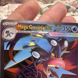 Pokemon TCG Mega Greninja EX 100/086 CRI Secret Rare Holo Stage 2 HP350 EN - Image 4