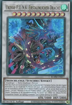yugioh 1x Ukiyoe-P.U.N.K. Erstaunlicher Drache BLMM-DE077 ULTRA 1AUFLAGE DEUTSCH - Image 1