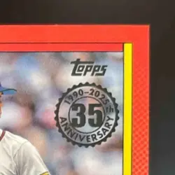 2025 Topps Hurston Waldrep 1990 Baseball Auto Series 1 #90A-HW RC Atlanta Braves - Image 5