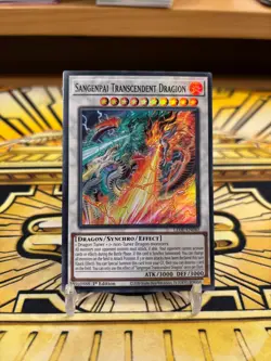 Yugioh Sangenpai Transzendenter Dragion LEDE-EN040 Super Rare - Image 1