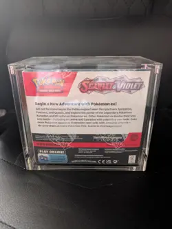 Pokemon TCG Scarlet & Violet Base Set Booster Box Sealed with Acrylic Case - Image 3