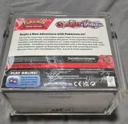 Pokemon TCG Scarlet Violet Base Set Booster Box Factory Sealed + Acrylic Case - Image 2