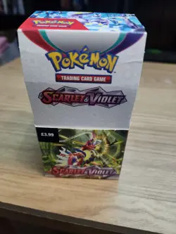 Pokemon TCG – Scarlet & Violet Base Set Half Booster Box 18 Packs, Not sealed - Image 1