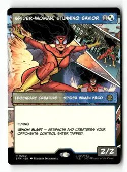 Spider-Woman, Stunning Savior (Borderless) 230 Rare MTG SPM NM - Image 2