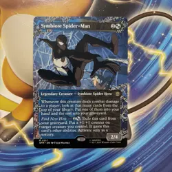 Symbiote Spider-Man foil (Borderless) 217 R Marvel's Spider-Man NM - Image 1