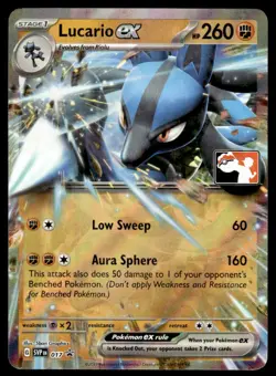 Pokemon TCG Prize Pack Series Cards #017 Lucario EX NM - Image 1