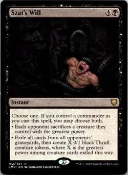 Szat's Will 152 Rare Commander Legends MTG Near Mint - Image 1
