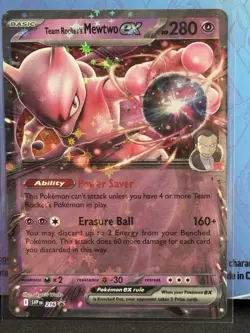 Team Rocket's Mewtwo ex 216 Sv: Scarlet & Violet Promo Cards Holo - Image 1