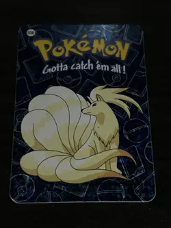 Ninetales #038 2000 Pokemon Vending Prism Holo Sticker Card - Image 1