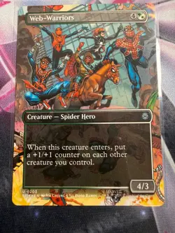 Web-Warriors (Borderless) 203 Marvel's Spider-Man Magic: The Gathering NM - Image 1