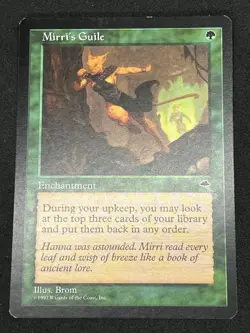 Magic the Gathering MTG Mirri's Guile Green Tempest Rare - Image 1