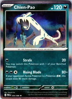 Chien-Pao 054/088 Rare Perfect Order Pokemon Holo Near Mint - Image 1