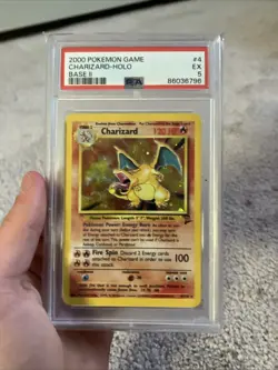2000 Pokemon CHARIZARD 4/130 Holo Rare Base Set 2 / Base II 🔥 PSA 5 🔥POKEMON - Image 1